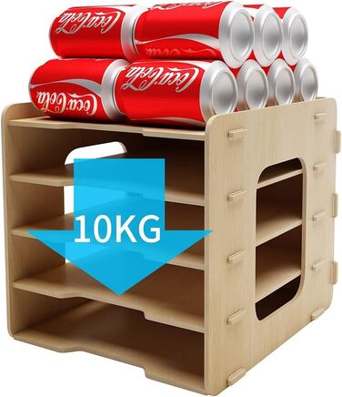 Лоток для документів PUNCIA A4, лоток для листів, 5 відділень, дерев&39яний настільний органайзер для файлів, лоток для паперу, система зберігання файлів, тримач для документів, папка для офісу, навчання, школи, офісу, 5-рівневий