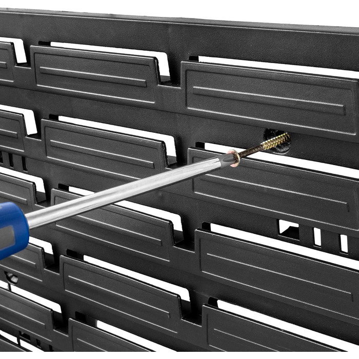 Настінний стелаж для майстерні KADAX, система зберігання 58x78 см, виготовлена з міцного пластику, стійкий до ультрафіолету, розширювані стінові панелі, стелаж для гаража (чорний, 50 шт. v2) 50 шт. v2 Чорний