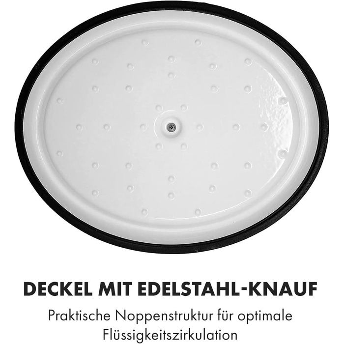 Велика каструля для барбекю з кришкою вогнетривка чавунна каструля емальована 33 см каструля об'ємом 5,5 л каструля підходить для