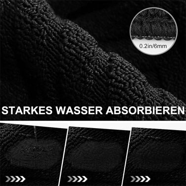 Килимок для вулиці 60x90 см, м&39який, поглинаючий та брудовідштовхувальний, нековзний, килимок для підлоги, який можна прати в пральній машині, для передніх та задніх дверей, для брудного взуття та лап (Чорний 4) Чорний 4 60 x 90 см (Прямокутний)