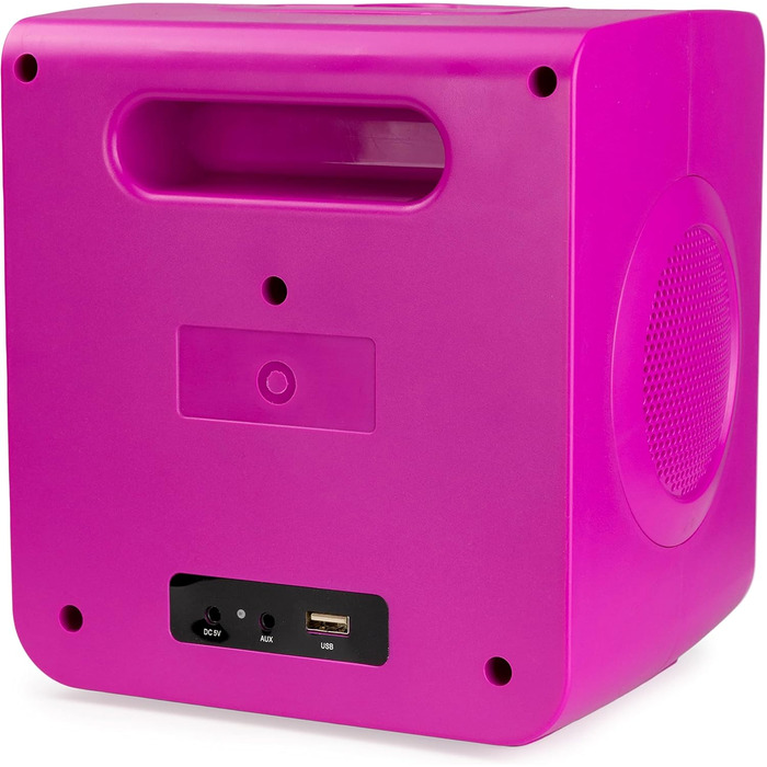 Караоке-машина RockJam 10 Вт, акумуляторна, з двома мікрофонами, рожева