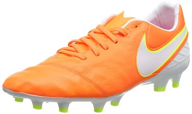 Жіночі футбольні бутси Nike Tiempo Legacy II FG, розмір 42 EU, помаранчеві, темно-сині, білі, вольтові, гіперрожеві