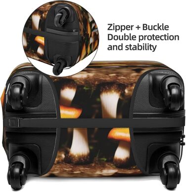 Чохол для валізи Pilz, міцний захист, підходить для багажу розміром 45,7 - 81,3 см, Чорний, Великий