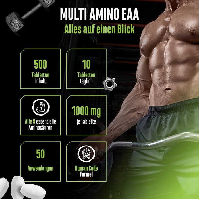Амінокислотний комплекс Multi Amino-EAA, 500 таблеток