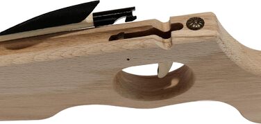 Малий дерев'яний арбалет (набір) — одноручний, з сталевим луком, 29 см, 3 болти (18 см) — 1 комплект (4 предмети)