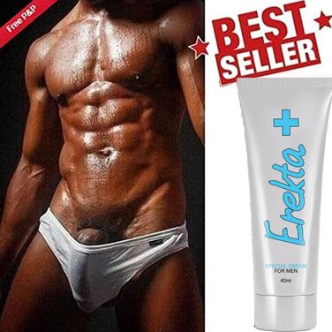 Крем Erekta Plus Erect, сильний підсилювач ерекції, гель для подовження ерекції, крем для чоловічого сексу, більший член, запобігає передчасній еякуляції, 40 мл