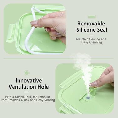 Контейнери для зберігання продуктів MerryNine з кришками, 10 скляних контейнерів для приготування їжі, герметичні скляні ланч-бокси, герметичні, для використання в мікрохвильовій печі, духовці, морозильній камері та посудомийній машині.