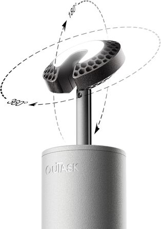 Телескопічний кемпінговий ліхтар, світлодіодний ліхтар 12000 мАг, складаний та магнітний, водонепроникний IPX6/IPX7, вуличний ліхтар для кемпінгу, походів, надзвичайних ситуацій, саду, оливково-зелений