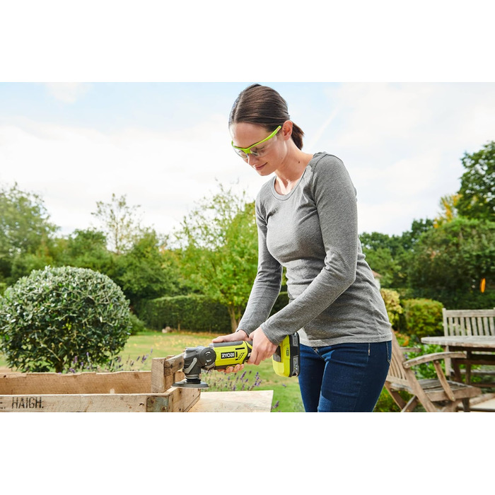 Акумуляторний багатофункціональний інструмент RYOBI 18V ONE R18MT-0, універсальний багатоцільовий інструмент для будівництва, ремо