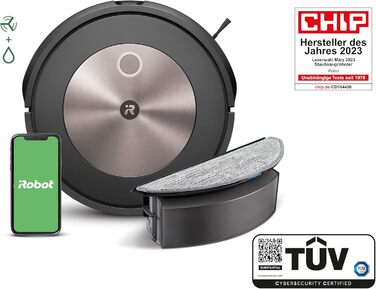 Робот-пилосос і миючий робот, картографування та навігація PrecisionVision, 4-етапне прибирання, виявлення та уникнення об'єктів,