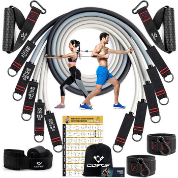 Набір еспандерів COFOF, 5 штук, до 90 кг опору