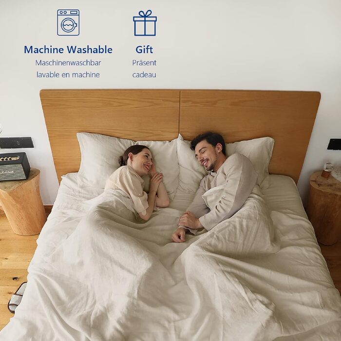 Простирадло Simple&Opulence зі 100 льону, надзвичайно м&39яке, дихаюче, для фермерських будинків, лише 1 простирадло (228 см x 255 см, льон) 228 см x 255 см льон