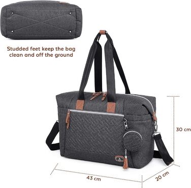 Пеленальна сумка Dikaslon з манекеном і пеленальним килимком, велика дорожня пеленальна сумка для мами і тата, багатофункціональна