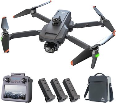 Дрон Teeggi SG909 MAX із камерою 4K для дорослих, пульт дистанційного керування з екраном, дистанція керування 6 км, 3-осьовий під
