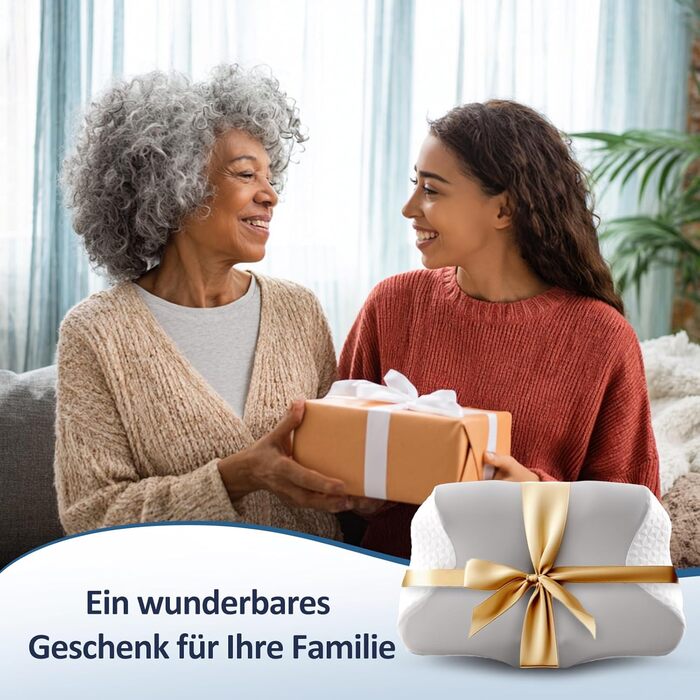 Подушка для шиї, подушка для голови, подушка для підтримки шиї, ортопедична подушка, ергономічна подушка для голови, подушка для сну на боці, подушка з піни з ефектом пам&39яті, подушка-метелик, 60 x 40 x 9/13 см, сірий