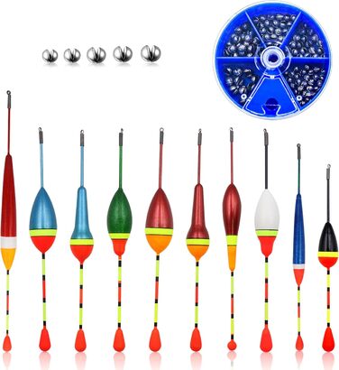 Поплавці рибальські поплавці для рибалки поплавці з рибальським повідцем поплавок для лову форелі 0,6 г-4,5 г Набір поплавців для риби грубої риби та форелі, 10 шт.
