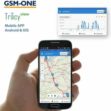 Комплект миттєвого запуску Tracy-OB12 Компактний GPS-трекер OBD2 для автомобіля/вантажівки, включаючи відстеження в ЄС, попередньо встановлену SIM-карту, портал і додаток. 12 місяців повного покриття. Підключіть, і вперед