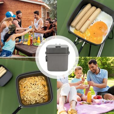 Посуд для кемпінгу на свіжому повітрі, антипригарний кемпінговий посуд, виготовлений з алюмінію для використання на свіжому повітрі, аксесуари для кемпінгового спорядження