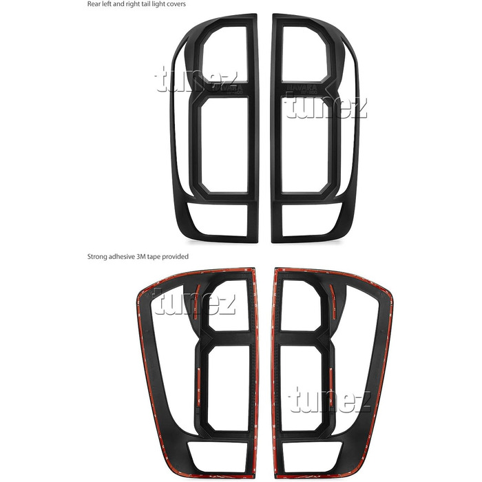 Кришка фари та заднього ліхтаря TUNEZ для Navara NP300 D23 2015-2019 Чохол заднього ліхтаря