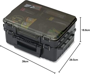 Скринька для риболовних снастей, рибальська скринька для аксесуарів та приманок, скринька для воблерів та дрібних деталей, 3078 39x29.5x18.6
