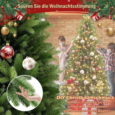 Штучна ялинка з підсвічуванням 225 см HENGMEI