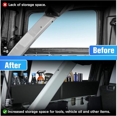 Органайзер для багажника Ford Bronco 4-дверний (2021-2023), ліва бічна коробка, матове чорне покриття