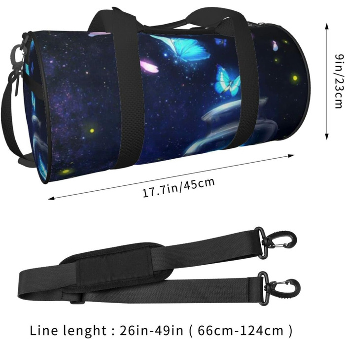 Універсальна дорожня сумка-мішок Метелик для чоловіків та жінок, спортивна сумка