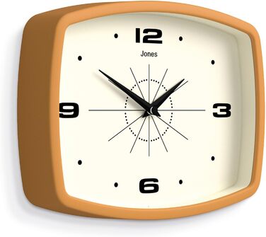 Настінний годинник NEWGATE Jones Clocks 'Movie - невеликий круглий, сучасний, класичний круглий годинник гірчично-жовтого кольору,