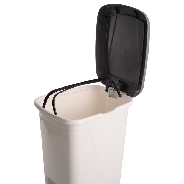 Корзина д/сміття VIOLET HOUSE 0156 White з педал. 8 л (0156 White 8 л) (7246358)