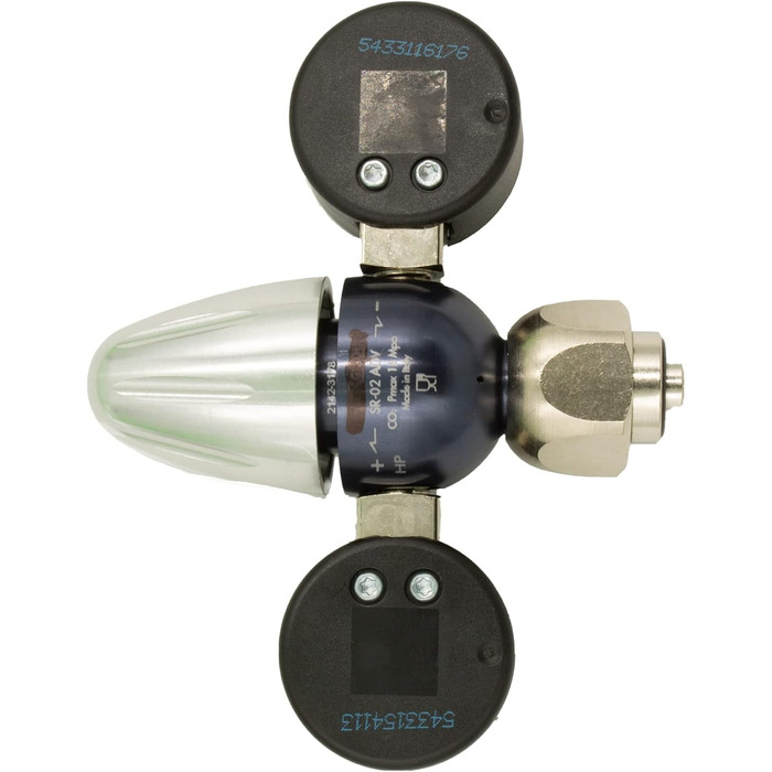 Редуктор тиску CO2 підходить для Quooker Cube на стандартних пляшках C0 2 кг, 6 кг, 10 кг включно з редуктором тиску, подовжувальним шлангом і матеріалом з'єднання, штепсельною системою