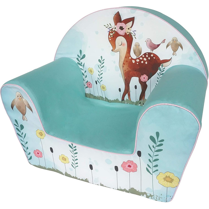 Дитяче крісло Fawn, бірюзове, 68352 -