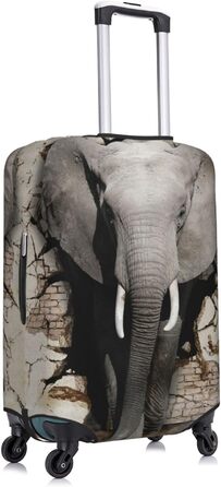 Чохол для валізи Слон, еластичний, що миється, захист багажу для подорожей та роботи (45,7 - 81,3 см), Чорний, Малий, 3D-
