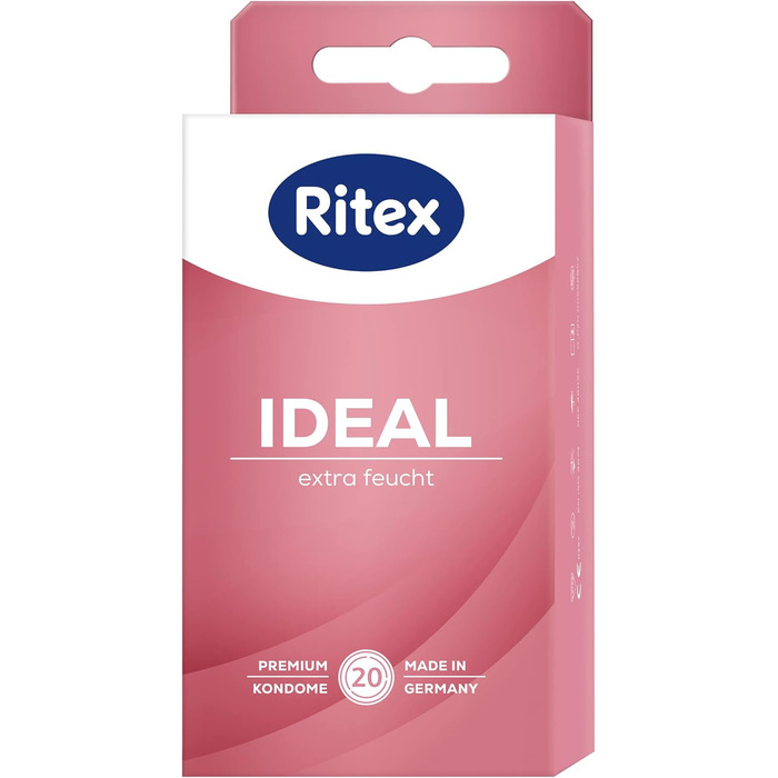 Презервативи Ritex IDEAL Extra Moist, 20 шт