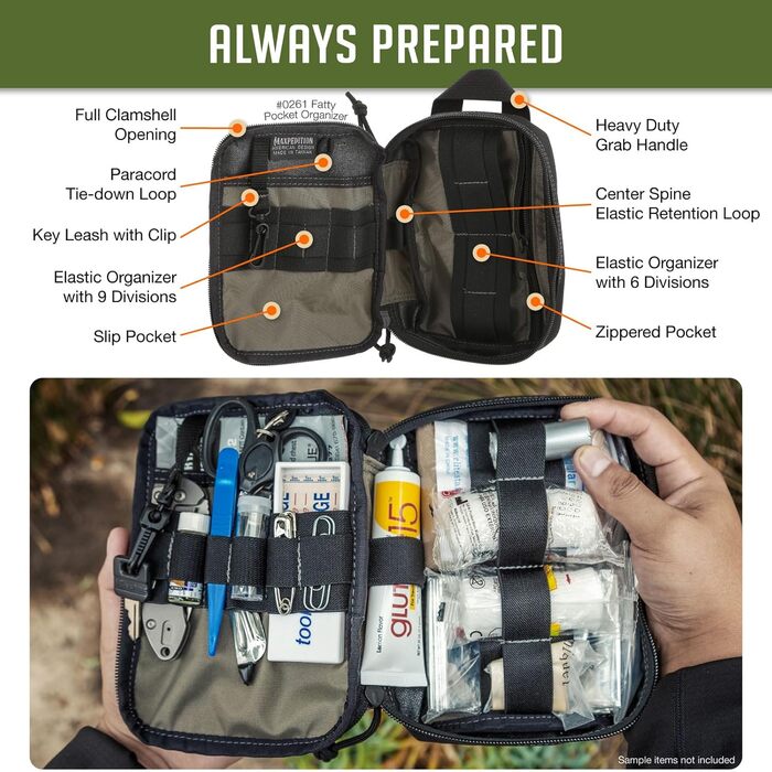 Сумка-органайзер Maxpedition Fatty Pocket Organizer, чорна, 20 дюймів