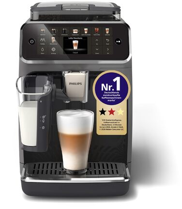 Кавомашина PHILIPS LatteGo 5500 Serie, чорна, 20 видів кавових напоїв