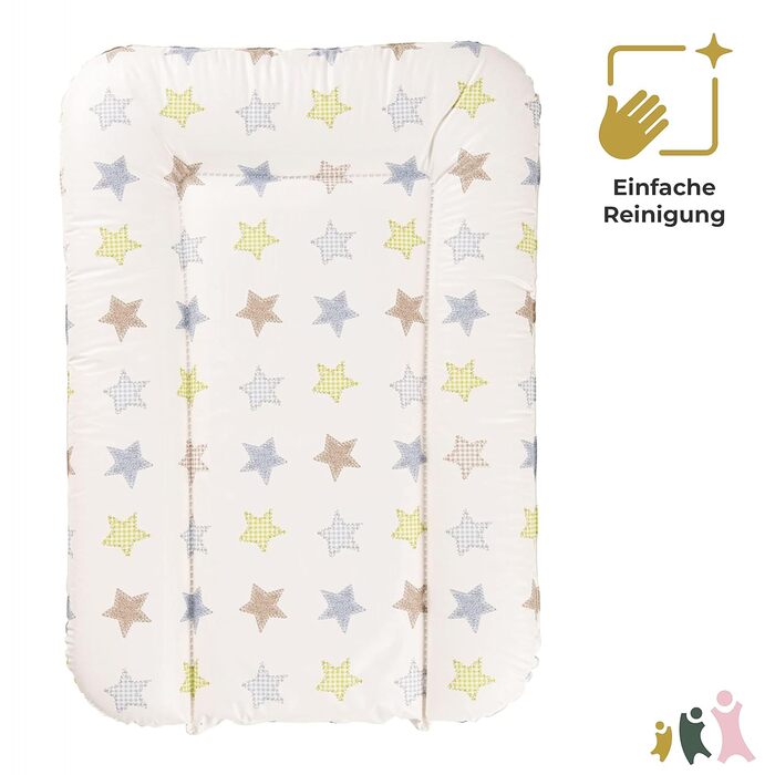 Пеленальний килимок Lilly Розмір 52 x 75 см Підходить для пеленального блоку Clarissa та інших пеленальних столиків Піднятий край