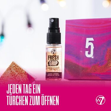 Різдвяний календар W7 Beauty Blast 2025 24 індивідуально упаковані косметичні сюрпризи на Різдво ідеї подарунків без жорстокості до тварин