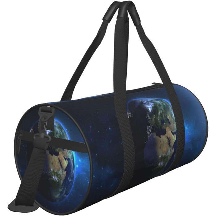 Дорожня сумка-циліндр Блакитна Галактика, спортивна сумка для чоловіків та жінок, сумка для подорожей та спорту