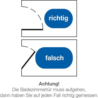 Килимок для туалету Erwin Mller без вирізу, синій, розмір 50x50 см - нековзний, м&39який та пухнастий, підходить для теплої підлоги. Синій 50 x 50 см (прямокутний)