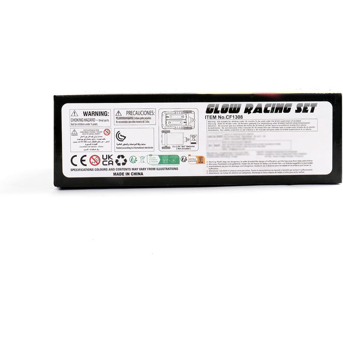 Іграшка Fajiabao Car Racing Track для 3-річних хлопчиків - 240 деталей Гнучка гоночна траса з 2 світловими автомобілями Іграшкова