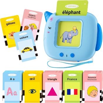 400 Mots, Jeu Educatif Pour Enfants ds 12 Mois, Developpement du Langage, Montessori Jouets Interactifs Pour Prscolaires Garons Filles 2-6 -Bleu, 400 Mots, Jeu Educatif Pour Enfants ds 12 Mois, Developpement du Langage, Montessori Jouets Interactifs Pour 