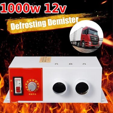 Автомобільний обігрівач SPORTARC, портативний автомобільний обігрівач з розморожувачем, автомобільний електричний обігрівач, універсальний автомобільний обігрівач, 900 Вт, подвійні вентиляційні отвори (12 В)