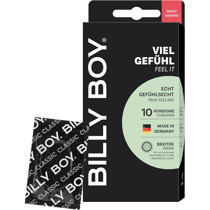 Презервативи Billy Boy Viel Gefühl, 10 шт