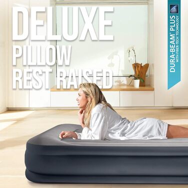 НАДУВНИЙ МАТРАЦ TWIN DELUXE PILLOW REST З FIBER-TECH BIP