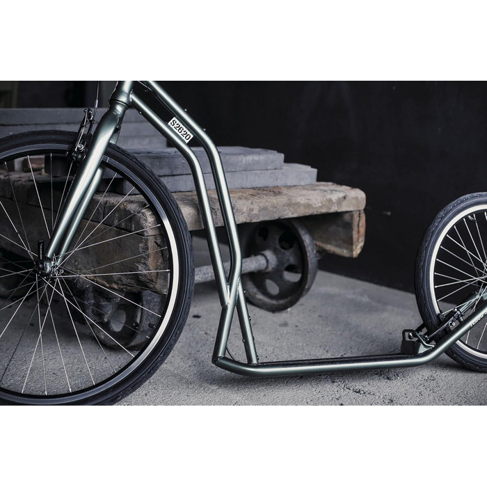 Самокат Yedoo S2620 - до 130 кг, самокат з пневматичними шинами 26/20 - самокат для дорослих, самокат для собак silvergold