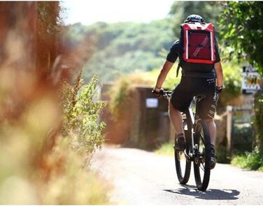 Водонепроникний рюкзак OverBoard Pro 30 літрів червоного кольору