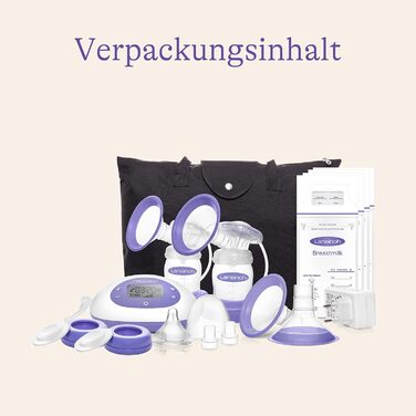 Електричний молоковідсмоктувач Lansinoh 2в1 - РК-дисплей з підсвічуванням - одно- чи двостороннє зціджування - індивідуальне регул