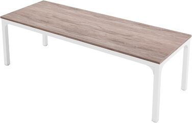 Письмовий стіл подовжений 200 см для двох осіб, подвійна робоча станція для домашнього офісу, дуб