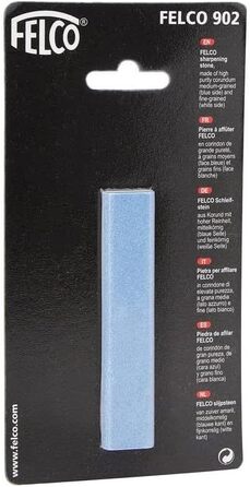 Точильний камінь FELCO 902 (двостороння корундова поверхня, інструмент для заточування садових ножиць / ножиць для дерев, дрібна середня зернистість, 26 x 16 x 12 см, клас енергоспоживання A)