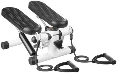 Фітнес-степер PEARL Sports Міні-степер з комп&39ютером, дисплеєм, стрічками опору, макс. 100 кг (фітнес-тренажер, домашній тренажер, що не залежить від погодних умов, мотузка)